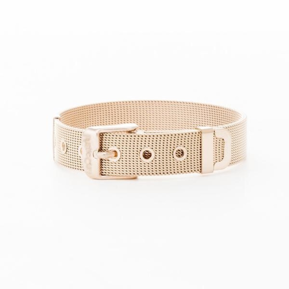 Rustic Cuff Silver Mesh Belt Bracelet